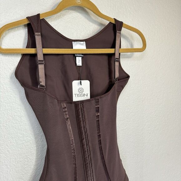 Tissini Faja Cristal XXL Brown Colombian Shapewear Smoothing Post Op Compression - Picture 2 of 10